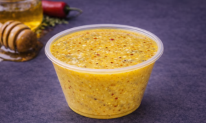 Sweet & Spicy Honey Mustard wings sauce at 20+ Wings 
